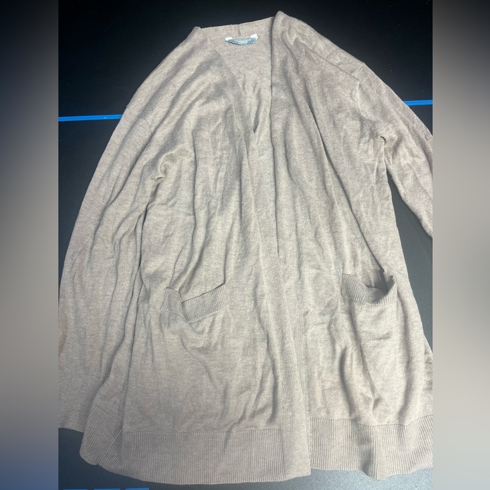 Luxury Premier Collection Large Cashmere Blend Beige Cardigan